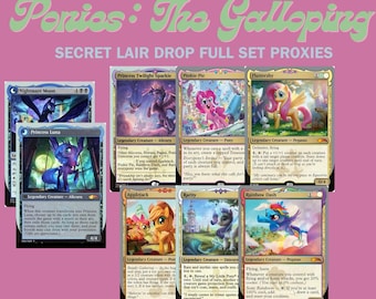 Ponies: The Galloping Secret Lair Drop MTG Proxies