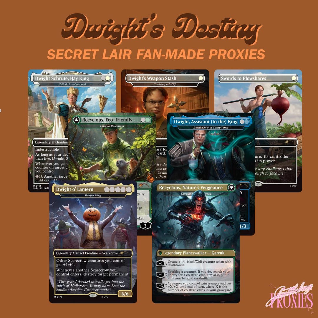 The Office Dwights Destiny Secret Lair Magic the Gathering PROXIES