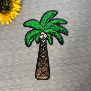 Parche de coco con brillantina, insignia de coco con brillantina - calcomanía de estampado en caliente con brillantina