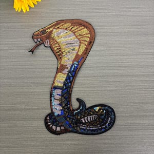 Cobrapatch, glitterpatch, sticker, jaspatch, rugzakpatch