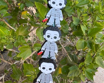 Scary Guy - Straw Charm - Custom Straw Accessory - Drink Topper