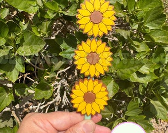 Sunflower- Straw Charm - Custom Straw Accessory - Drink Topper