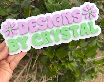 Custom 3D Printed Business Sign | Personalized Layered Name Display