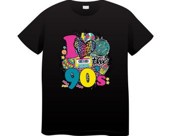 I love the 90s t-shirt, 90's party, 90's baby old school, 90's gift, 90's tour
