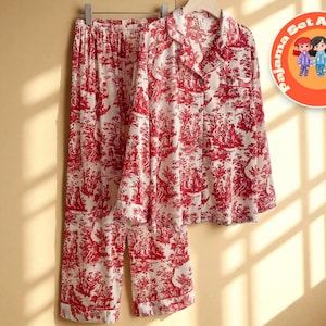 Floral Sleepwear Set | 2 Piece Lounge Pajama Outfit | Lightweight Spring Summer Homewear | Loose Comfort Nightwear | Relaxed Fit Loungewear