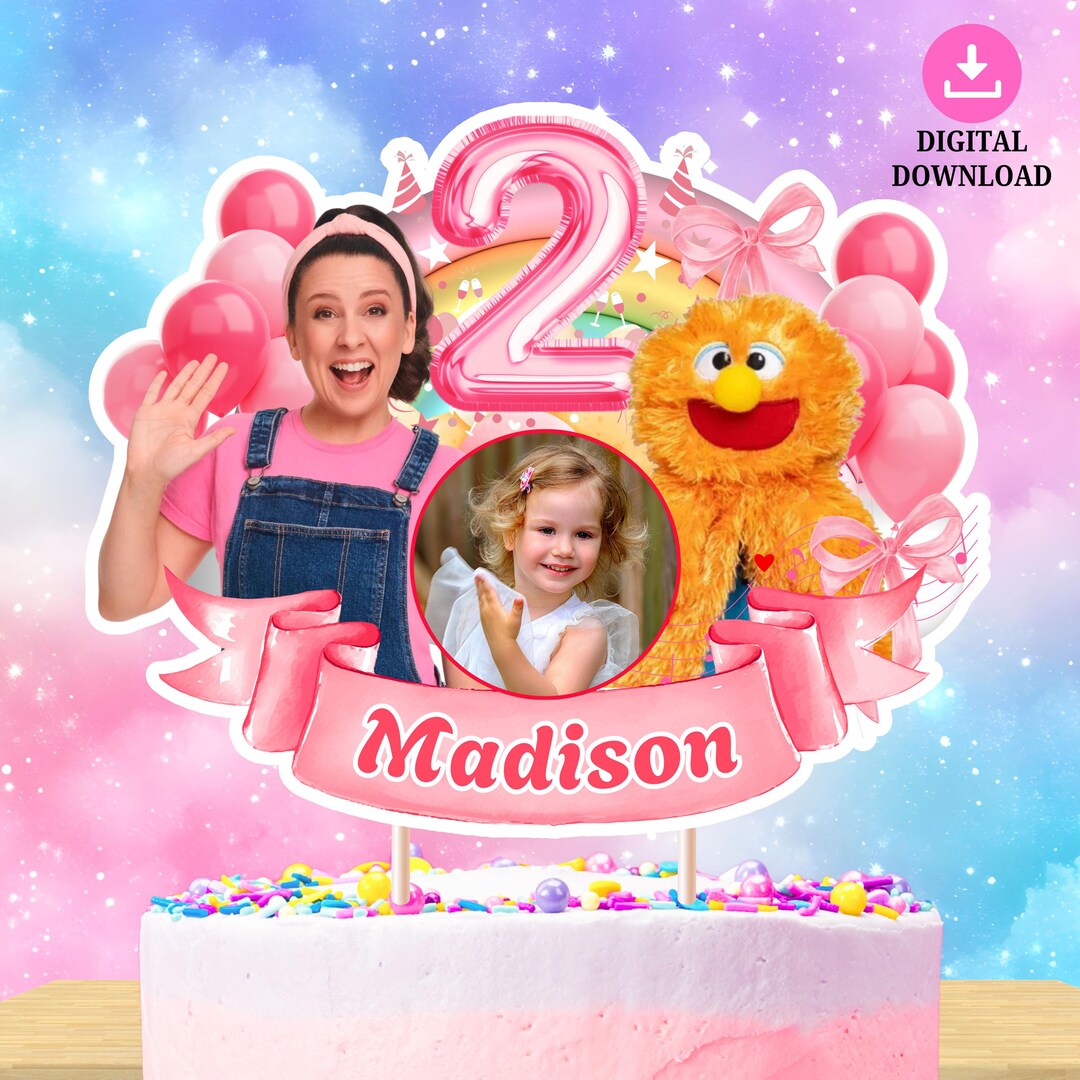 Personalized Ms Rachel Birthday Cake Topper, Custom Ms Rachel Cake ...