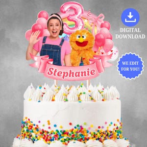 Ms Rachel Geburtstag Cake Topper, Ms Rachel Geburtstag Tortenstecker, Ms Rachel Rosa Topper, Ms Rachel Party Tortendeko, Digital