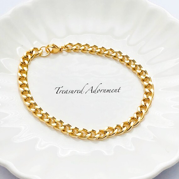 18 Carati Prezzo Bracciale Donna Placcato Oro 18K In Acciaio Inox - Foto 11