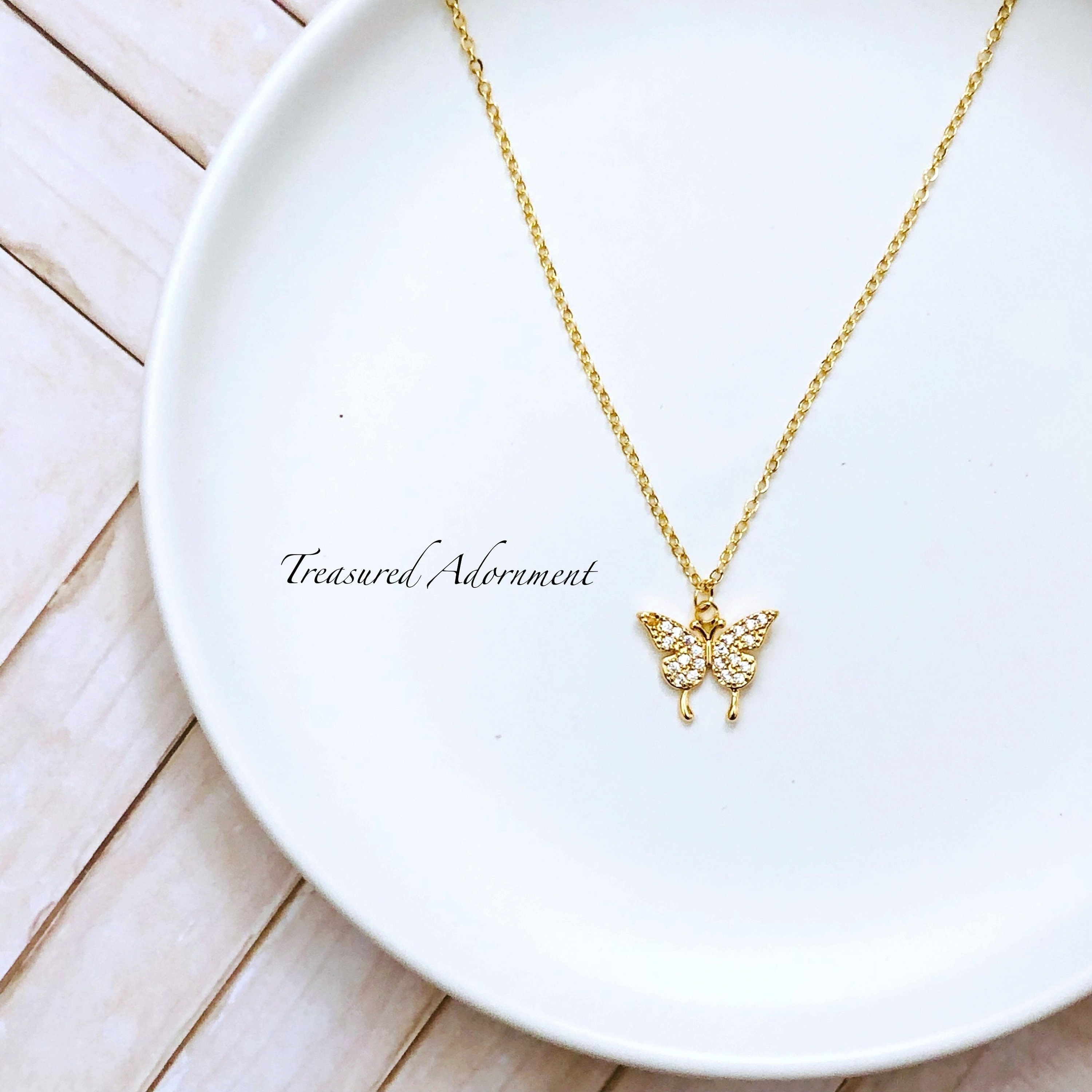 [PRIMAUTE] 韓国☆BUTTERFLY LAYERED NECKLACE Designer fashion, Seoul-fully created | W Concept