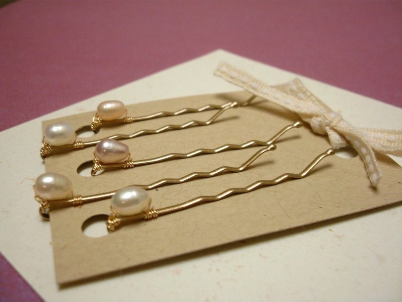 pearl hair pins