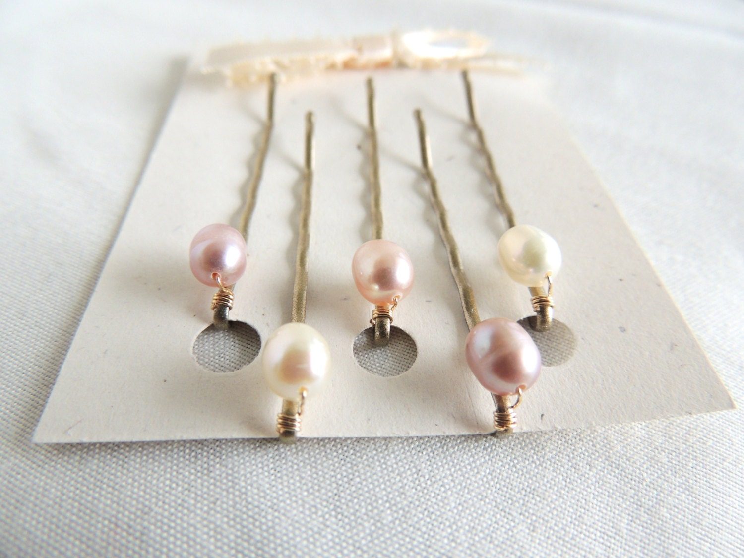 Pearl Hair Pins Single Freshwater Pearl Bobby Pins Gold Set Etsy