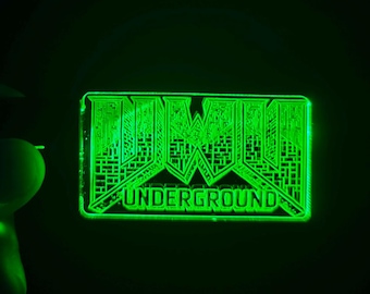 UWU Underground Acrylic RGB Rechargeable Light-Up Keychain