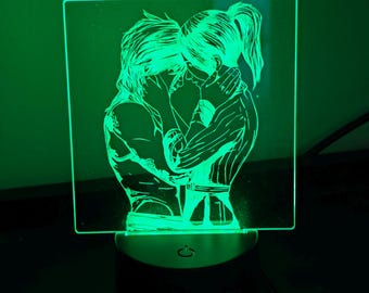 CaitVi Acrylic LED Lamp: League of Legends Arcane Desk Light
