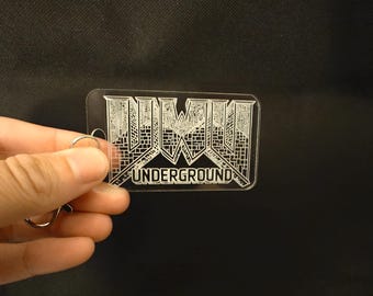 UWU Underground Acrylic Clear Keychain
