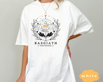 Camiseta de la Escuela de Guerra Basgiath: Camiseta de fantasía de jinete de dragón