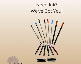 Parker Style Ballpoint Pen Refills | Compatible Replacement Ink for Pens