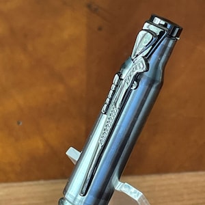 Bullet Shell Pen - Tactical Military Grade Nickel with Rifle Clip Upgrade - 308 Bullet Pen – Concealed Carry Gift for Men