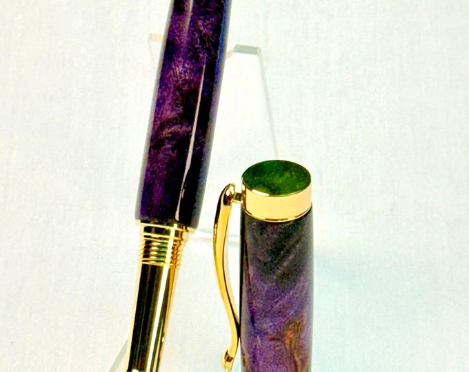 Handmade Burl Wood Fountain Pen Executive Desk Gift Luxury Writing Instrument