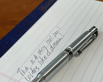 Handmade 30 Caliber Bullet Pen – Upcycled Military Nickel Casing