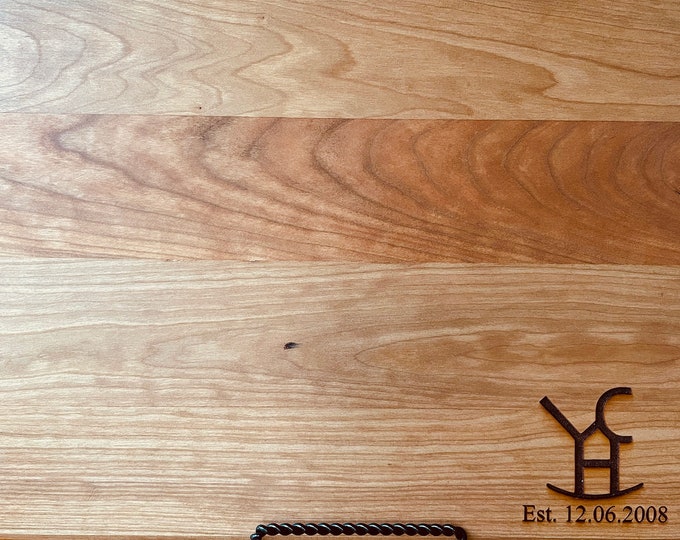 Personalized Handmade Cutting Board - Branding Iron Style - Handcrafted By ASHWoodshops