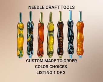 Custom Seam Ripper & Stiletto or Needle Threader: Handmade Acrylic Color Choice Sewing Tool