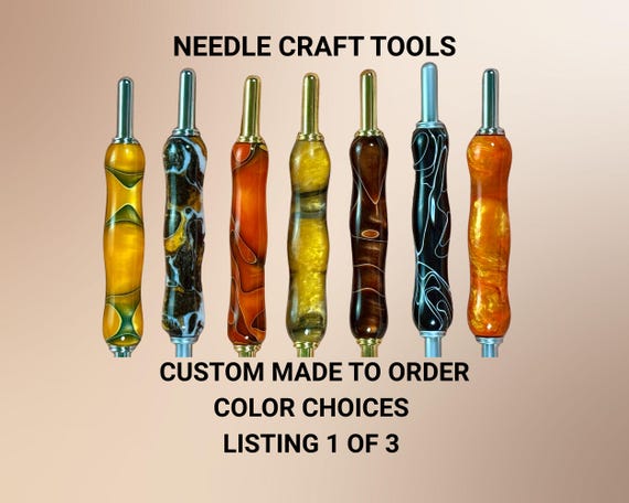 Handmade Acrylic Seam Ripper & Stiletto or Needle Threader: Custom Color Sewing Tool
