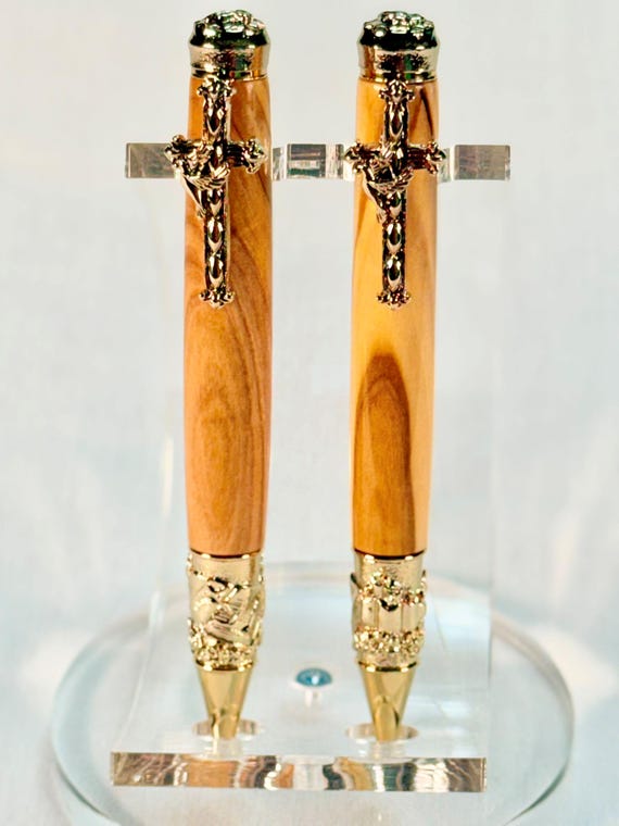 Amazing Grace Twist Pen, Olive Wood Writing Instrument, Pastor Appreciation, Bible Journaling Accessory, Faith Inspired Keepsake
