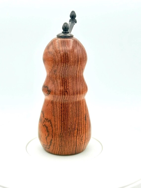 Handcrafted Bocote Wood Salt or Pepper Mill with Ceramic Grinder