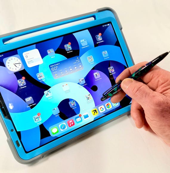 Stylus - Pen Combination Handmade Acrylic for Touchscreen Smart Phone, touch pad or any touch screen technology. A Tech Accessory Gift