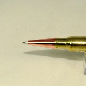 Real Bullet Ballpoint Pen, Handmade from 30 caliber brass bullet casings, By ASHWoodshops, for the Gun Enthusiast, Hunter, Rifles NRA image 3
