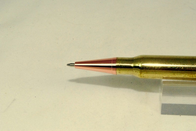 Real Bullet Ballpoint Pen, Handmade from 30 caliber brass bullet casings, By ASHWoodshops, for the Gun Enthusiast, Hunter, Rifles NRA image 3