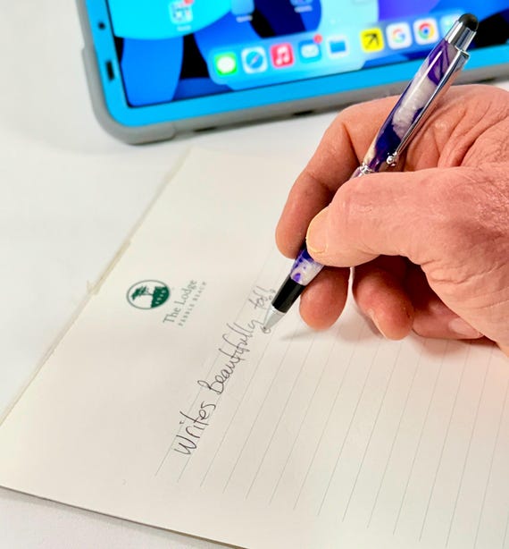 Stylus - Pen Combination Handmade Acrylic for Touchscreen Smart Phone, touch pad or any touch screen technology. A Tech Accessory Gift