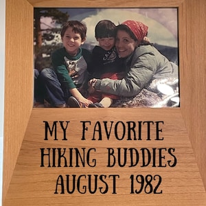 パーソナライズされたフォトフレーム - 彫刻された写真 - 5x7または4x6のクリスマスの思い出、休暇の夢