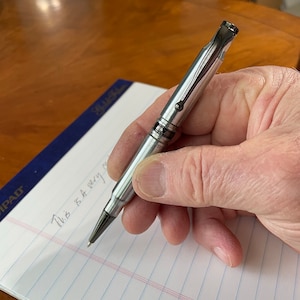 Bullet Pen 30 handgemachte Patronenhülsen aus versilbertem Nylon - Geschenk für Waffenliebhaber