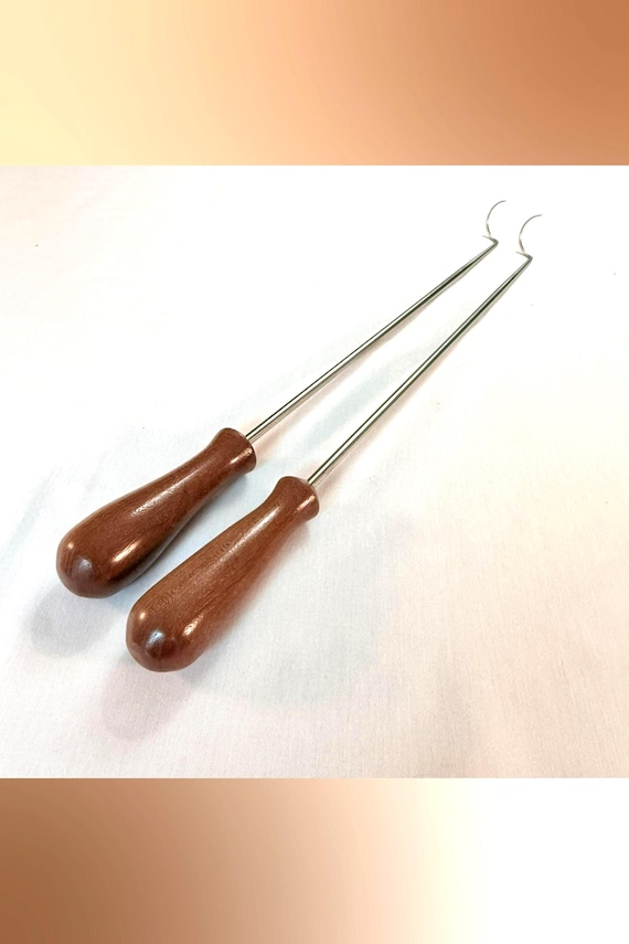 Steak & Meat Turner for Grill or BBQ, Stainless-Steel Shaft Pigtail Turning Tip