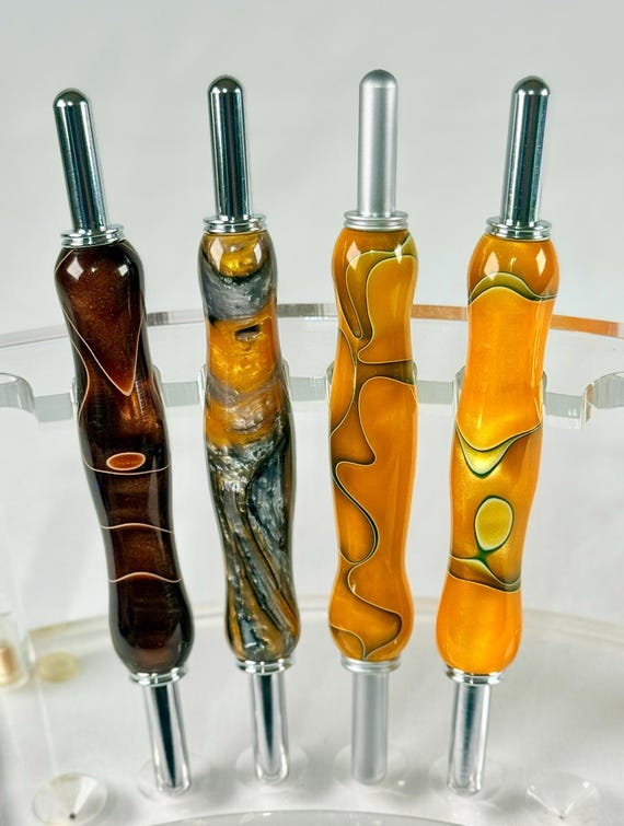 Unique Seam Ripper and Stiletto Combo – Handmade Sewing Tool – Yellow - Orange - Gold Colors – Personalized Quilter Gift - Ready-To-Ship