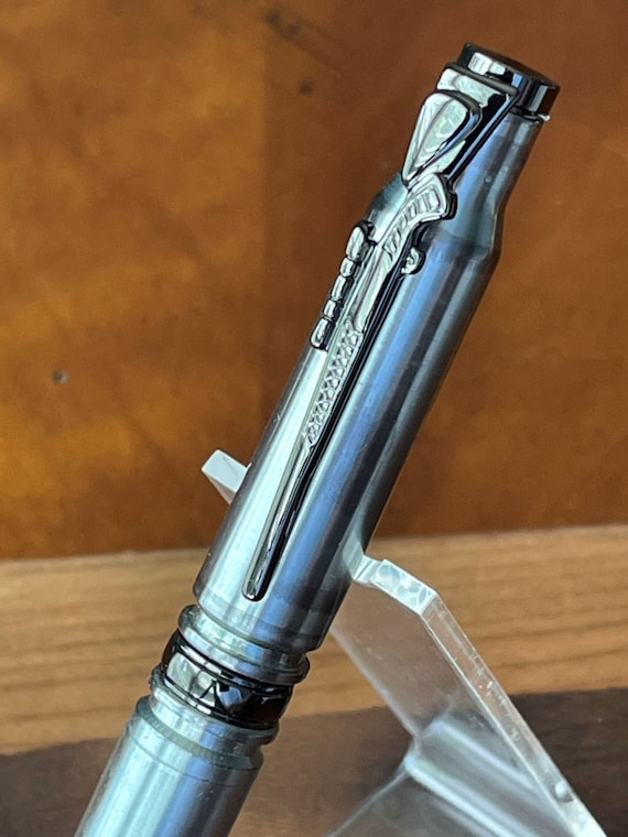 Bullet Shell Pen - Tactical Military Grade Nickel with Rifle Clip Upgrade - 308 Bullet Pen – Concealed Carry Gift for Men