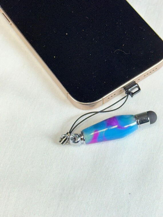 Charm stylus for iPhone, iPad and Smartphone Accessory, Compact Mini Stylus Handmade Acrylic, Tech Accessory Gift, Handcrafted