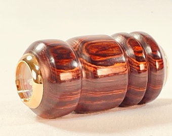 Sea Glass Jeweled Wooden Kaleidoscope, Cocobolo Wood, Great Gift Idea from ASH Woodshops, Handmade Gifts Magical Treasure