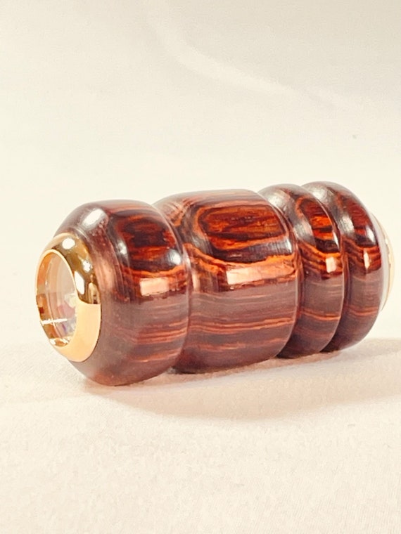 Sea Glass Jeweled Wooden Kaleidoscope, Cocobolo Wood, Great Gift Idea from ASH Woodshops, Handmade Gifts Magical Treasure