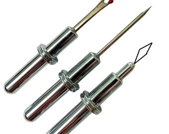 Peças de reposição para descosturador, estilete e passador de linha: cromado, dourado, acetinado