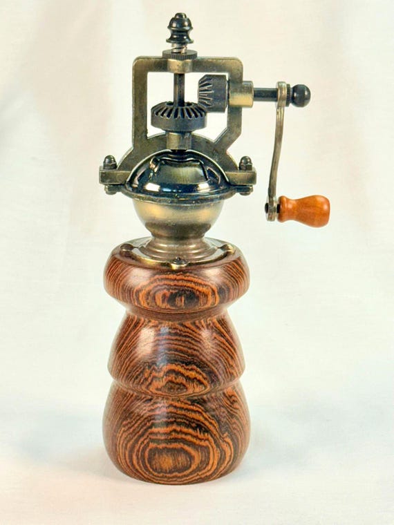 Pepper Mill Vintage Style Rustic Farmhouse Kitchen – Mexican Bocote Hardwood - Handmade by ASHWoodshops