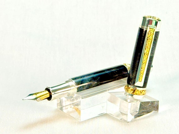 Handmade Burl Wood Fountain Pen Executive Desk Gift Luxury Writing Instrument