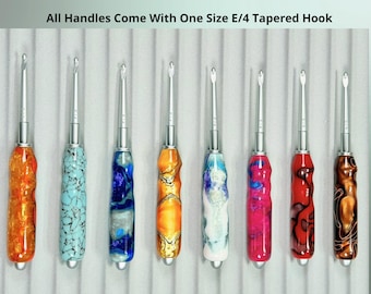 Ergonomic Crochet Handle with Interchangeable Hooks Handmade Comfort Grip Reduces Hand Fatigue for Crochet