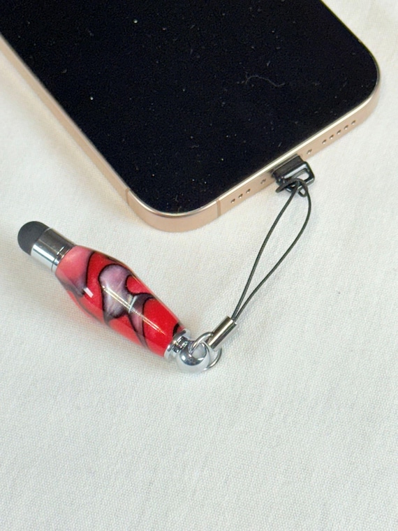 Charm Stylus for iPhone, Mini Stylus, iPad and Smartphone Accessory, Compact Mini Stylus Handmade Acrylic, Tech Accessory Gift, Handcrafted