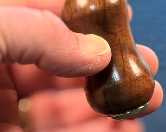 Handmade Walnut Wood Kaleidoscope: Monterey Sea Glass & 24k Gold