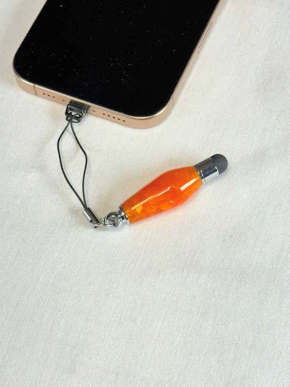 Smartphone Charm, Mini Stylus, Accessory made for iPhone or iPad, Compact Mini Stylus Handmade Acrylic, Tech Accessory Gift