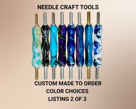 Handmade Acrylic Seam Ripper & Stiletto or Needle Threader: Custom Color Sewing Tool