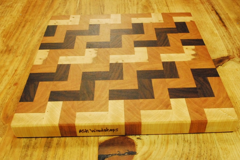Cheese Board By ASH Woodshops Fruit Death Table Handcrafted Kitchen Board For the Home Chef End Grain Butcher Block Board