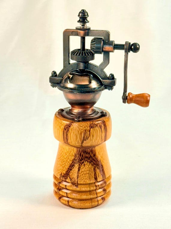 Pepper Mill Rustic Vintage Farmhouse Kitchen – Marble Wood - Handmade by ASHWoodshops